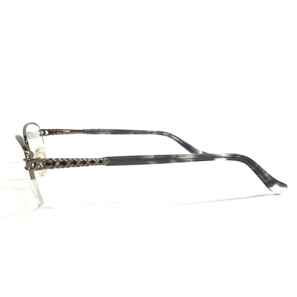 Serafina Eyewear Eyeglasses Frames LORNA Light Gunmetal Crystals 51-17-135